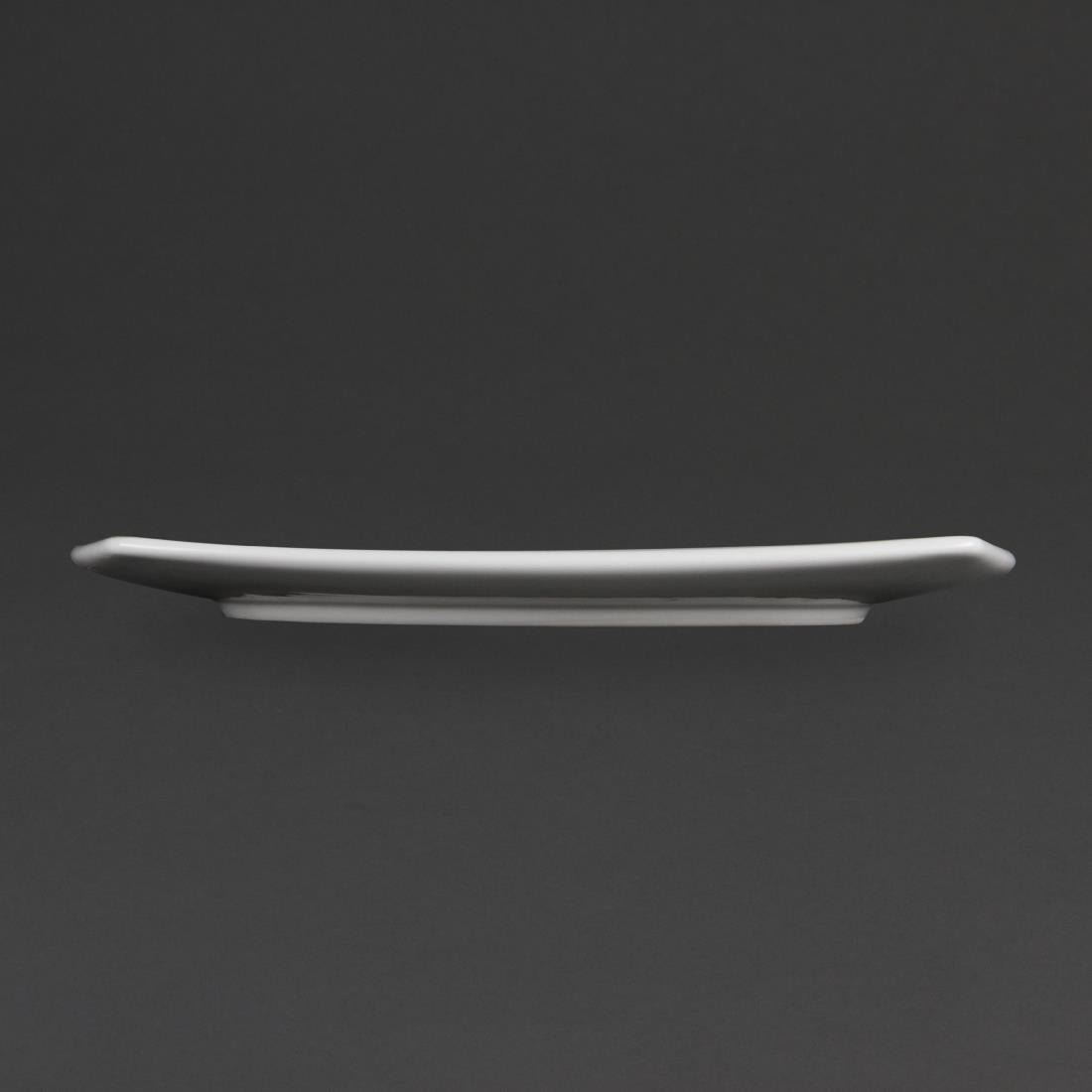 Olympia Whiteware Rounded Square Plates 270mm (6 Pack)