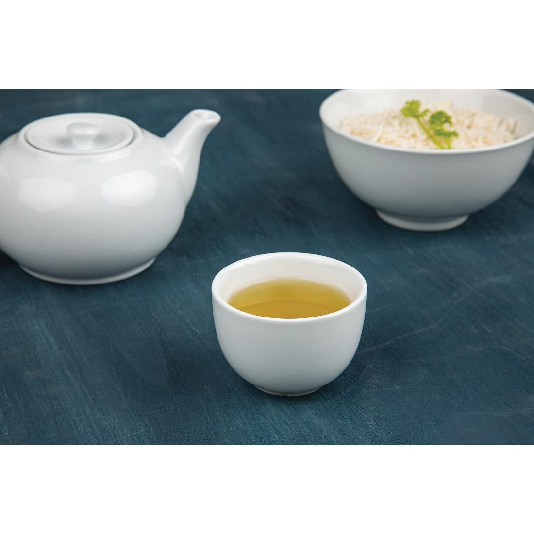 Olympia Whiteware Chinese Tea Cups 110ml (12 Pack)
