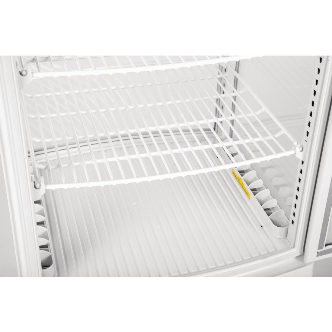 Polar C-Series Energy Efficient Curved Door Display Fridge White 86Ltr
