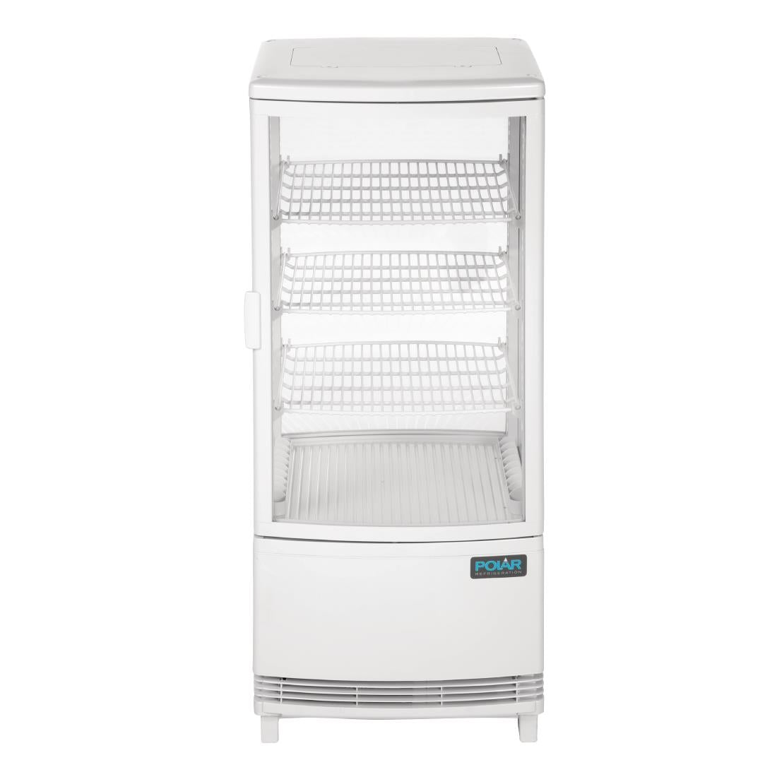 Polar C-Series Energy Efficient Curved Door Display Fridge White 86Ltr