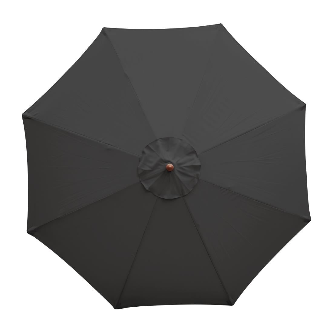 Bolero Round Parasol 2.5m Diameter Black