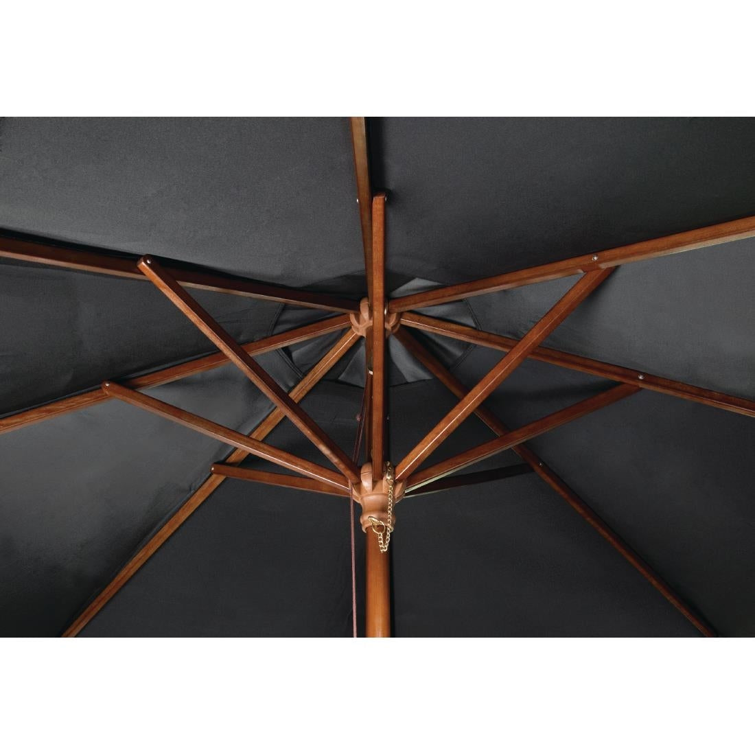 Bolero Round Parasol 3m Diameter Black