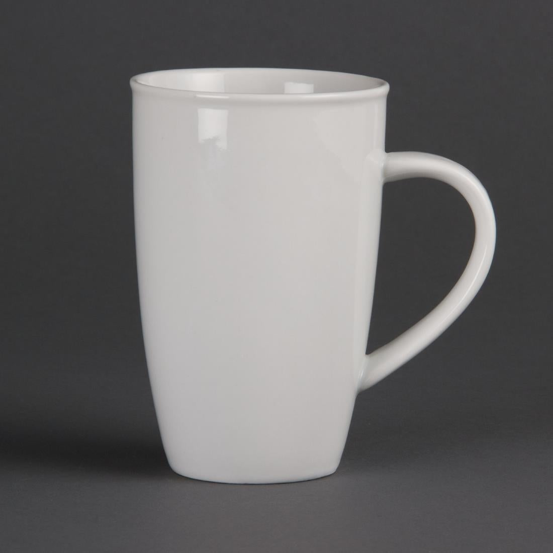 Olympia Whiteware Latte Mugs 400ml (6 Pack)