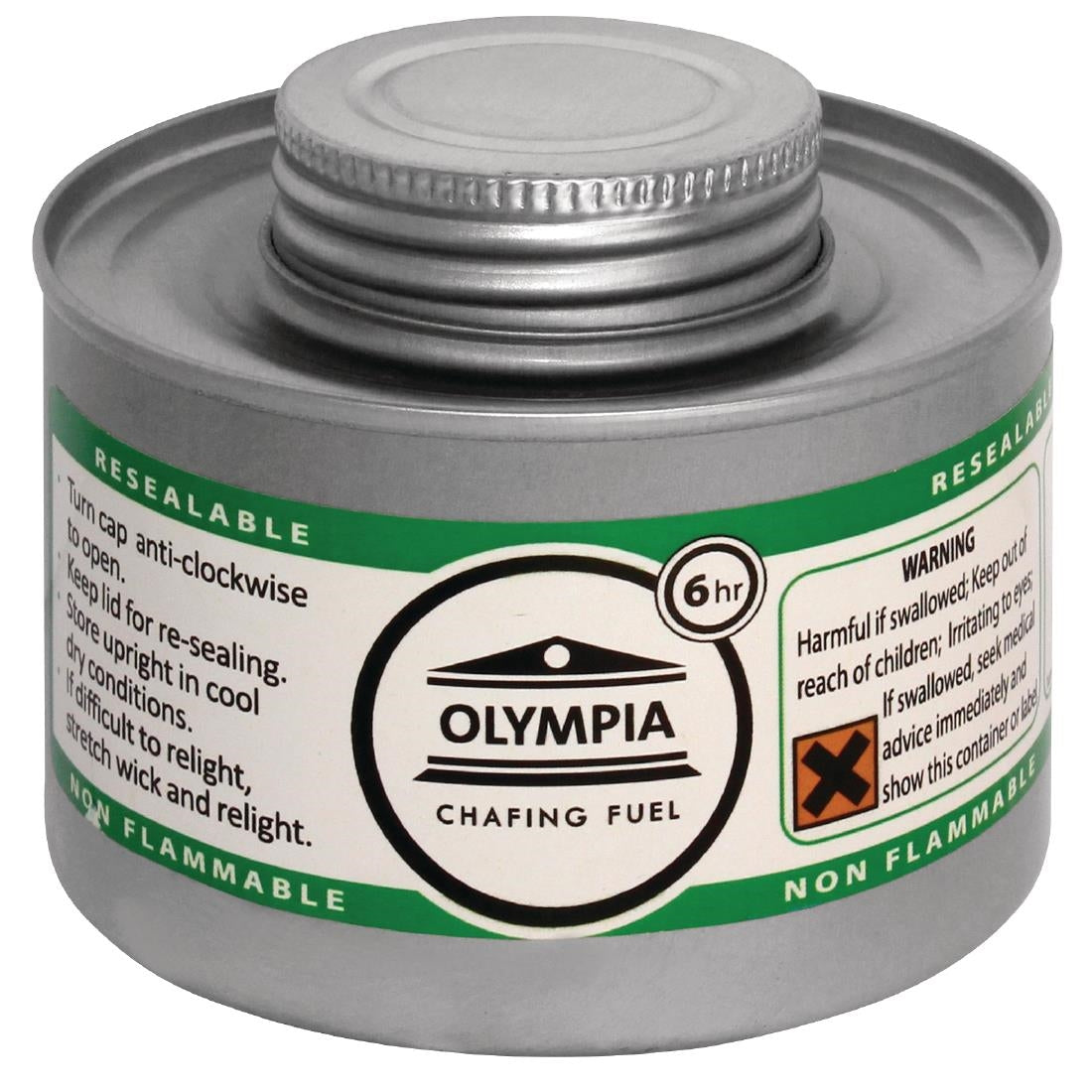 Olympia Liquid Chafing Fuel With Wick 6 Hour (12 Pack)