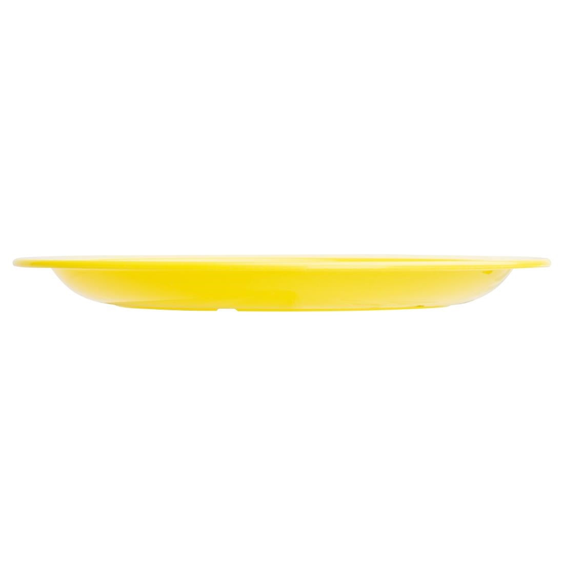 Olympia Kristallon Polypropylene Plates Yellow 174mm (12 Pack)