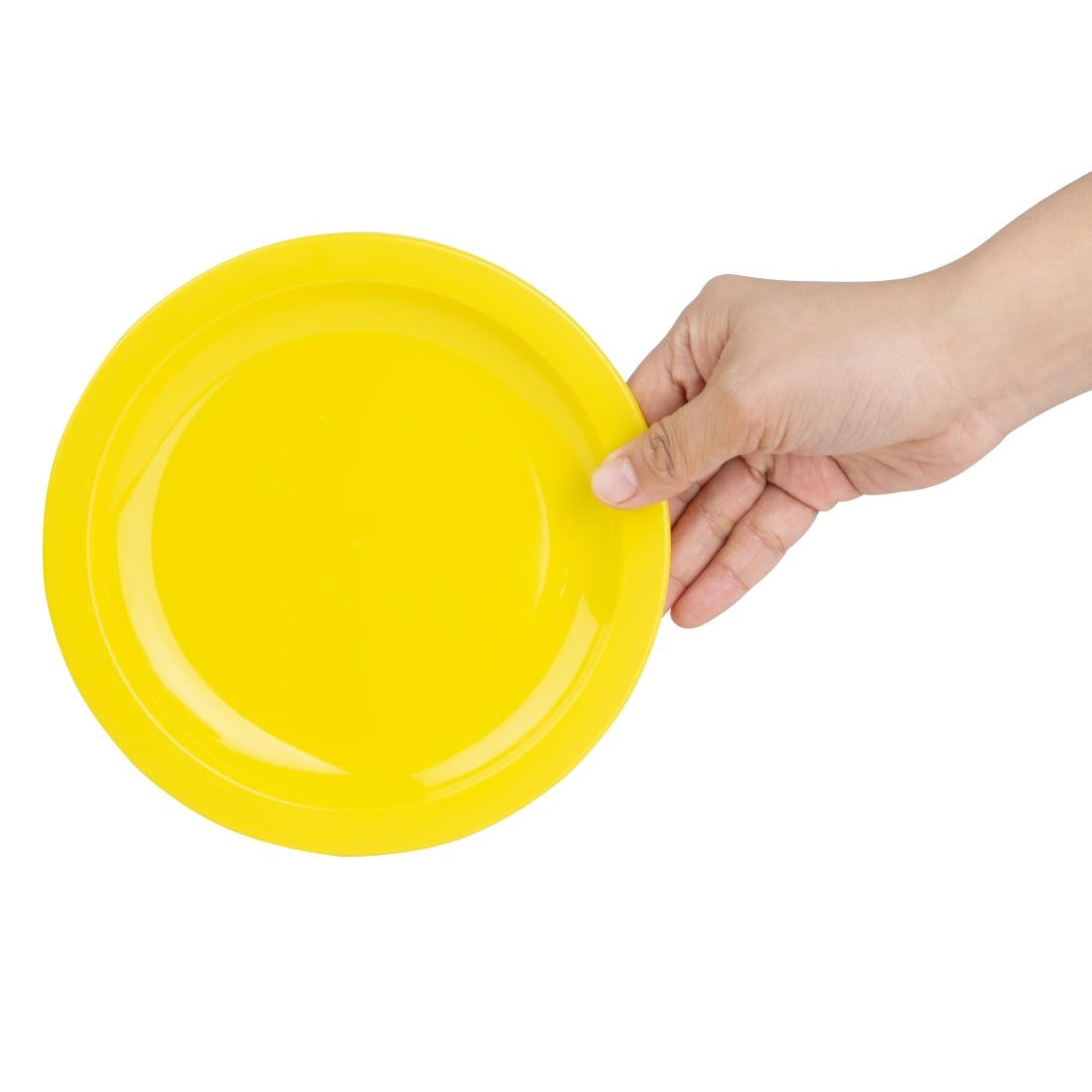 Olympia Kristallon Polypropylene Plates Yellow 174mm (12 Pack)