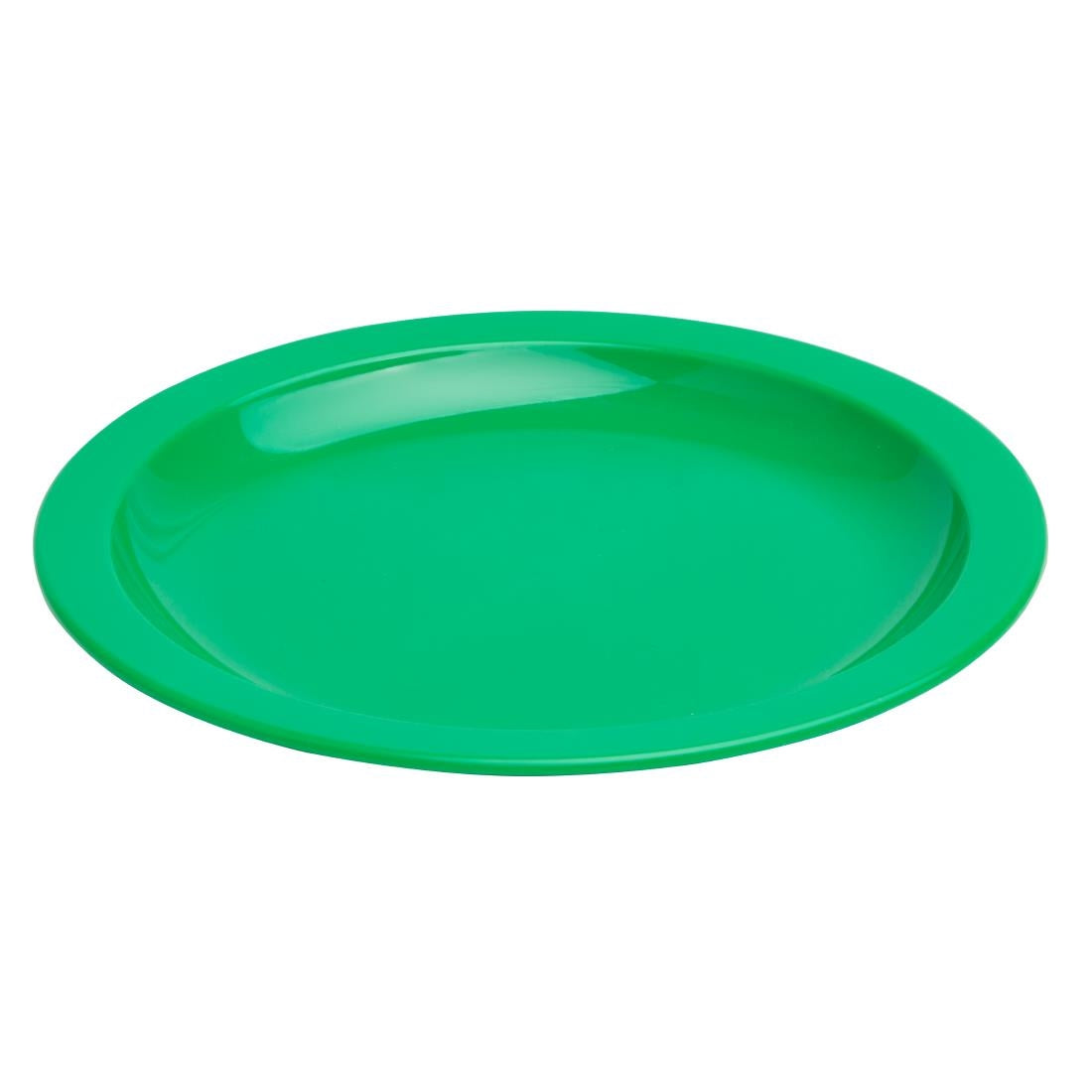 Olympia Kristallon Polypropylene Plates Green 174mm (12 Pack)