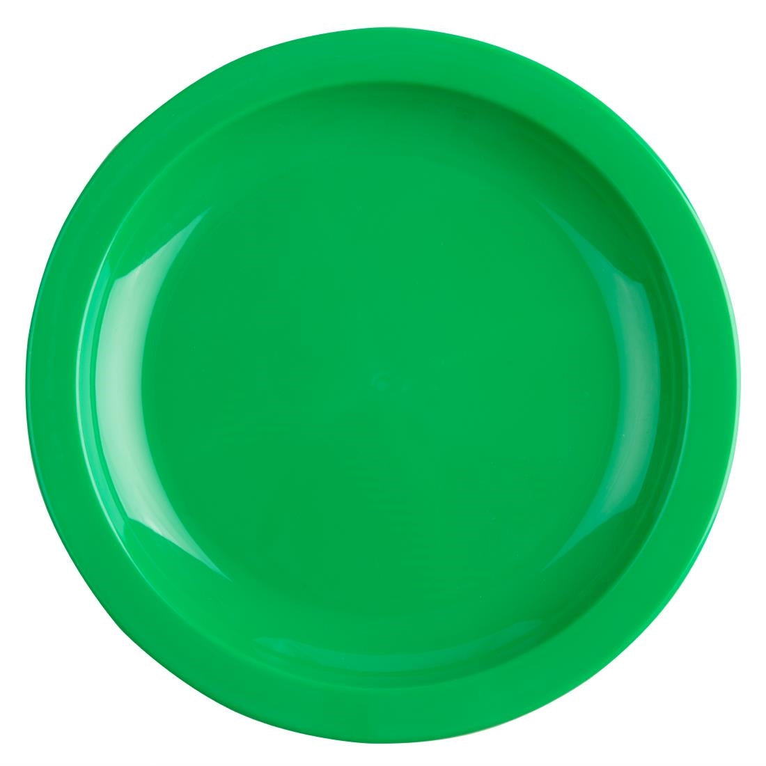 Olympia Kristallon Polypropylene Plates Green 174mm (12 Pack)