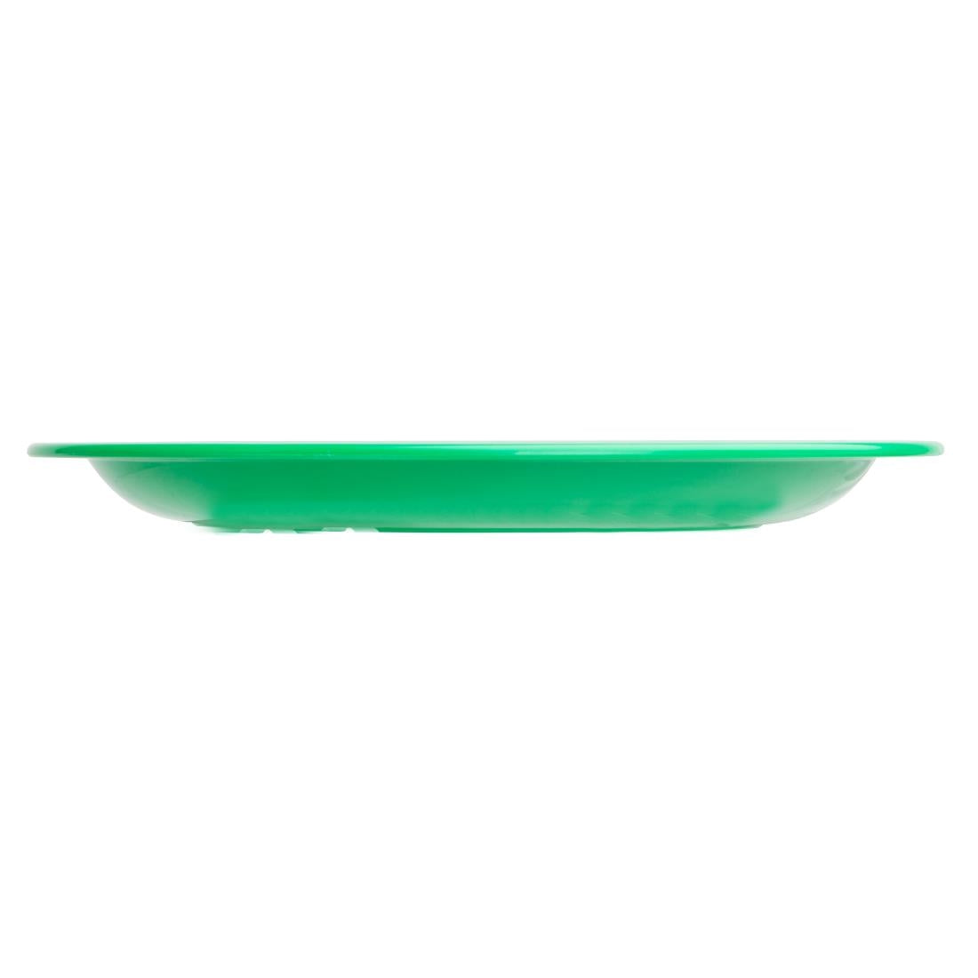 Olympia Kristallon Polypropylene Plates Green 174mm (12 Pack)