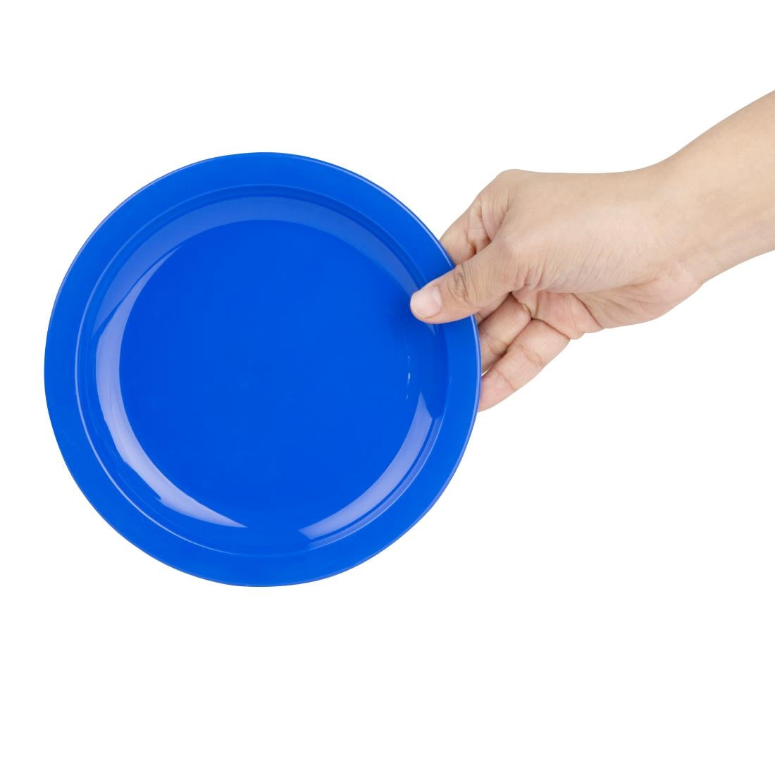 Olympia Kristallon Polypropylene Plates Blue 174mm (12 Pack)