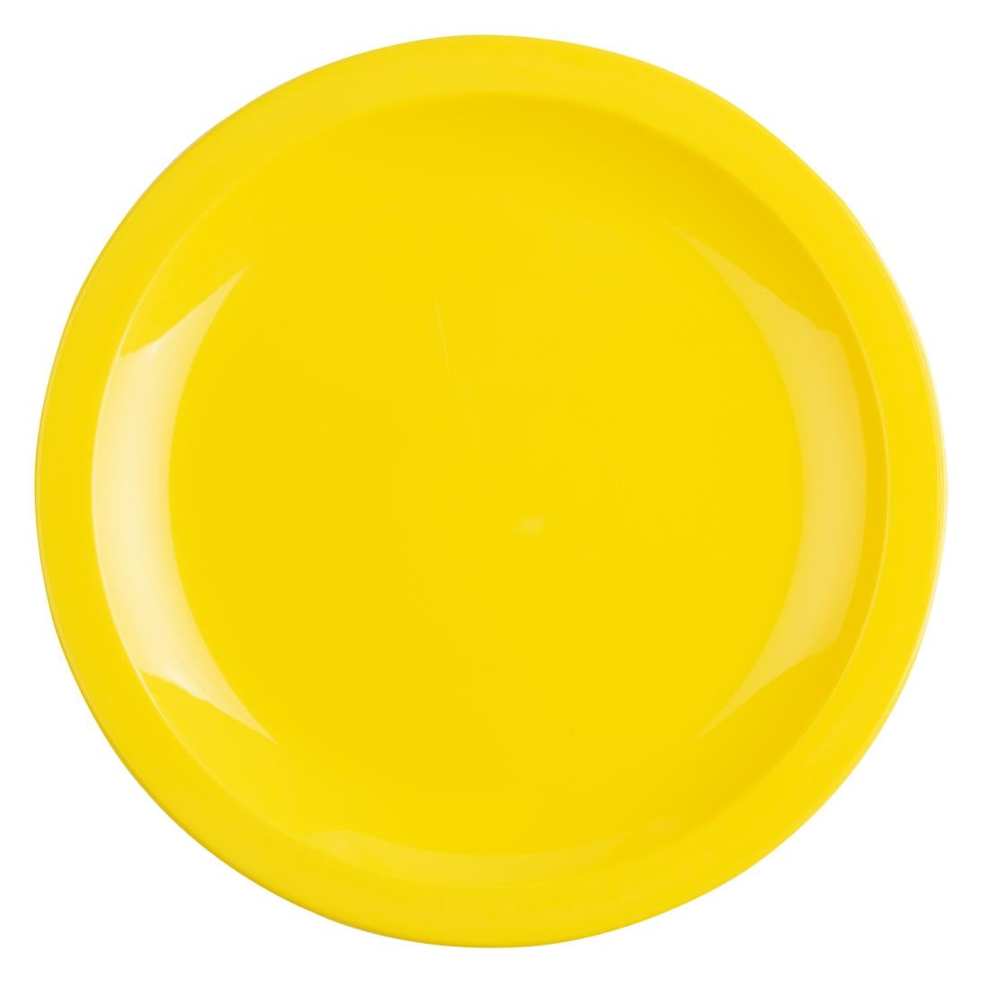 Olympia Kristallon Polypropylene Plates Yellow 230mm (12 Pack)