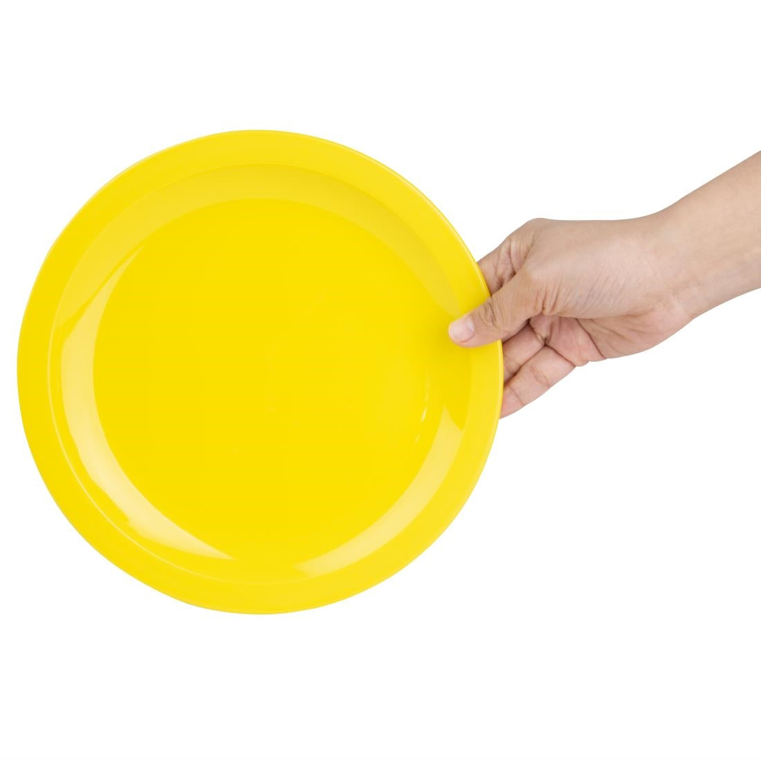 Olympia Kristallon Polypropylene Plates Yellow 230mm (12 Pack)