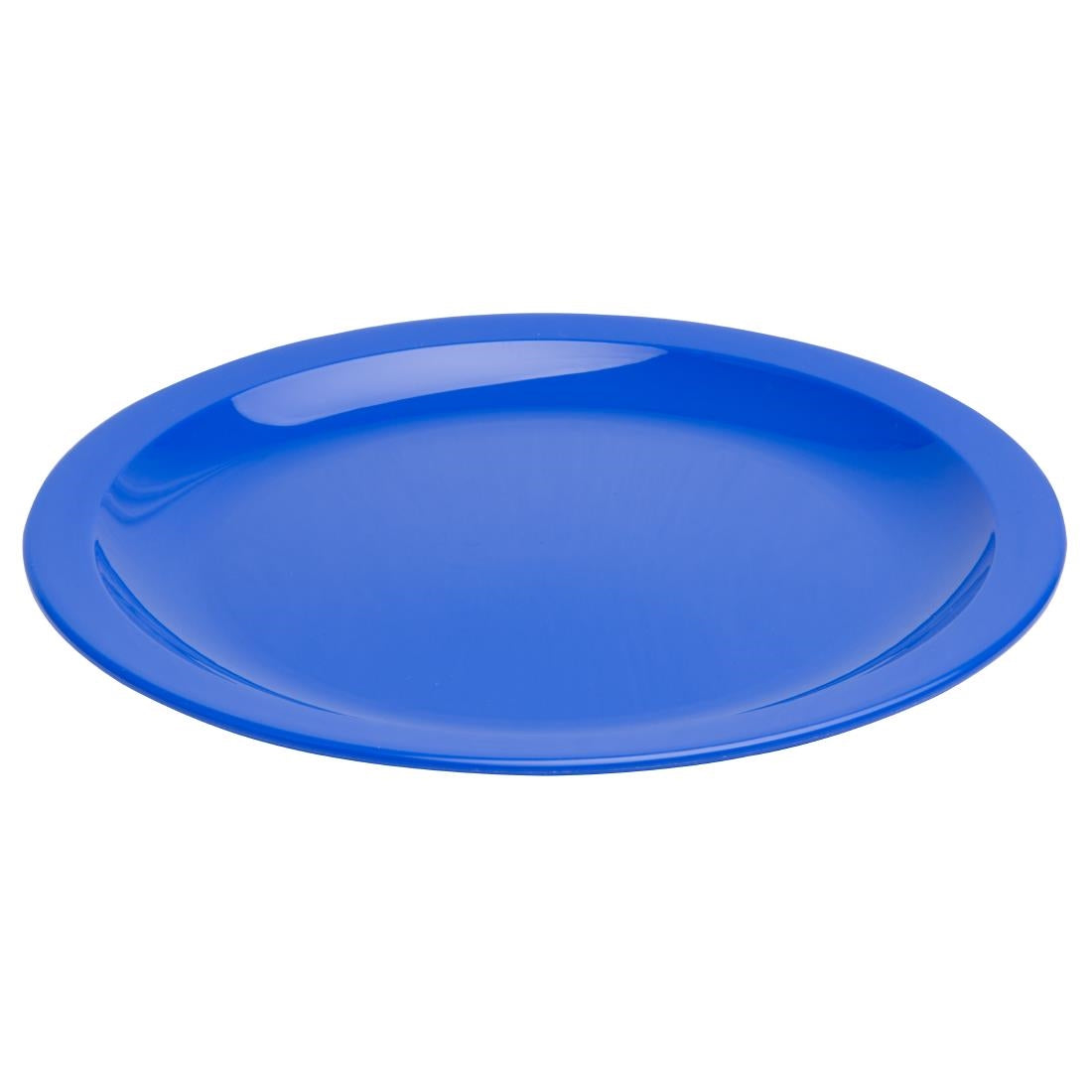 Olympia Kristallon Polypropylene Plates Blue 230mm (12 Pack)