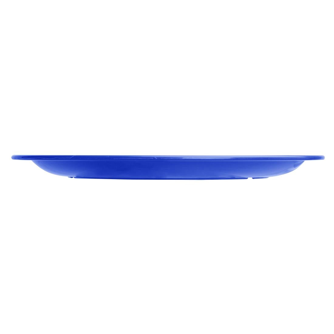 Olympia Kristallon Polypropylene Plates Blue 230mm (12 Pack)