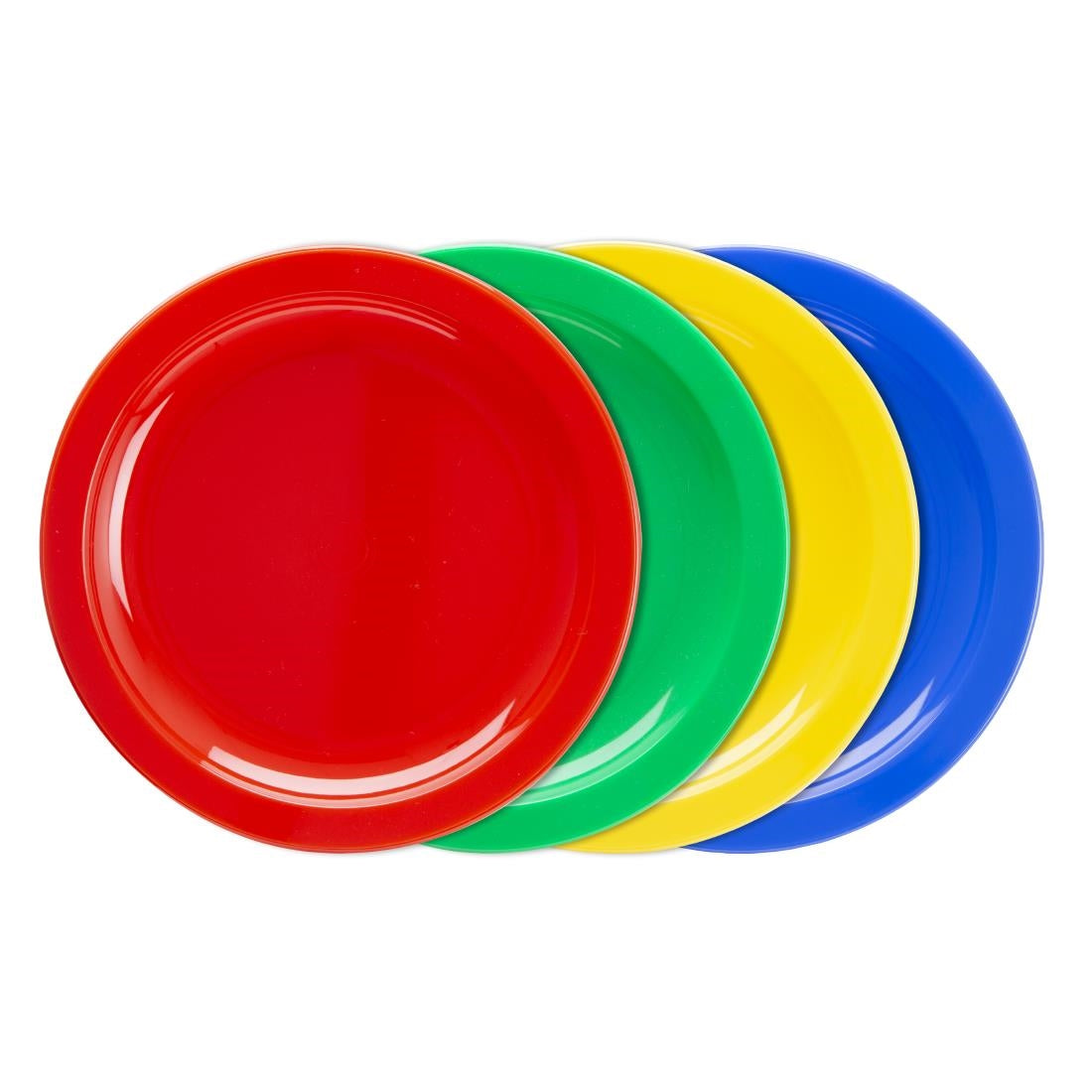 Olympia Kristallon Polypropylene Plates Blue 230mm (12 Pack)