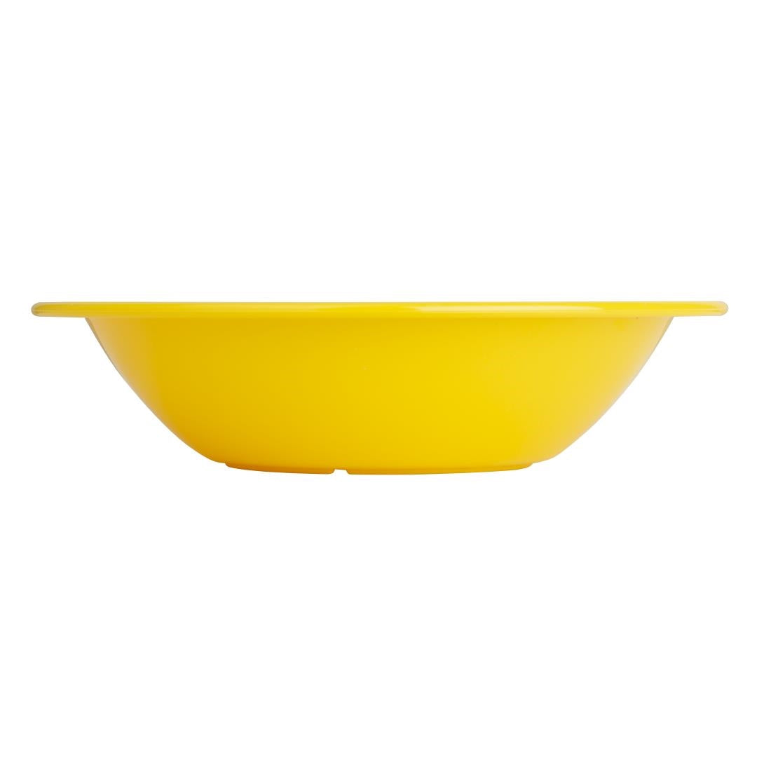 Olympia Kristallon Polypropylene Bowls Yellow 174mm (12 Pack)