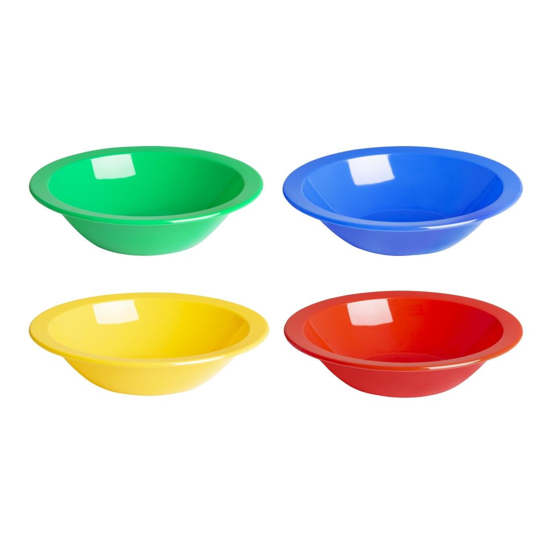 Olympia Kristallon Polypropylene Bowls Green 174mm (12 Pack)