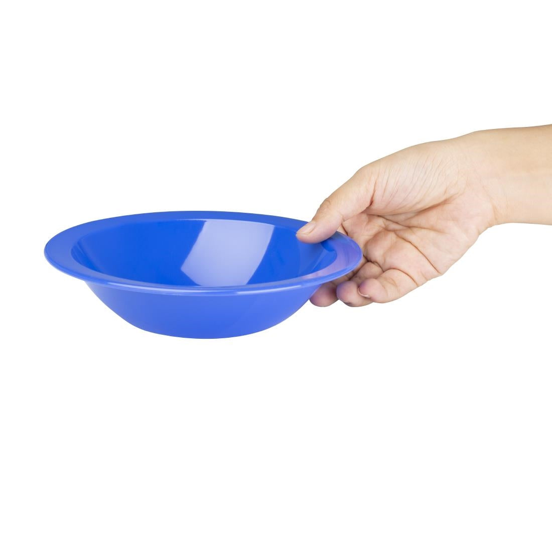 Olympia Kristallon Polypropylene Bowls Blue 174mm (12 Pack)