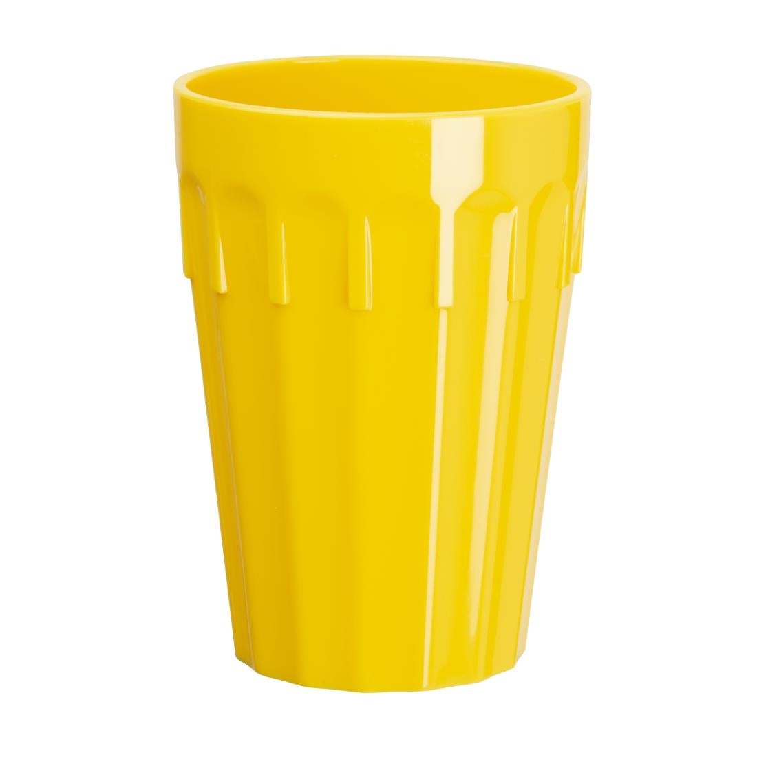 Olympia Kristallon Polypropylene Tumblers Yellow 253.8ml (12 Pack)