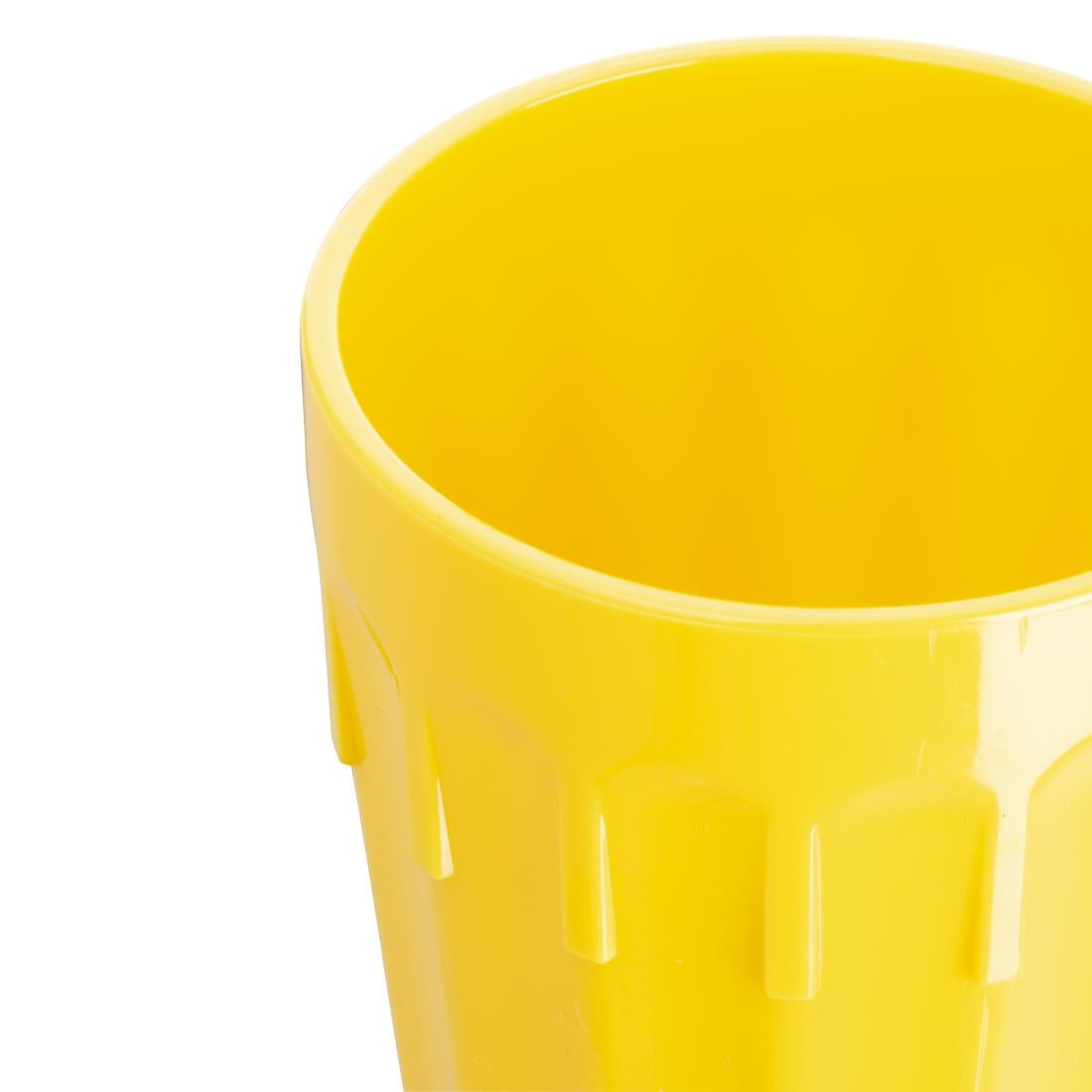 Olympia Kristallon Polypropylene Tumblers Yellow 253.8ml (12 Pack)