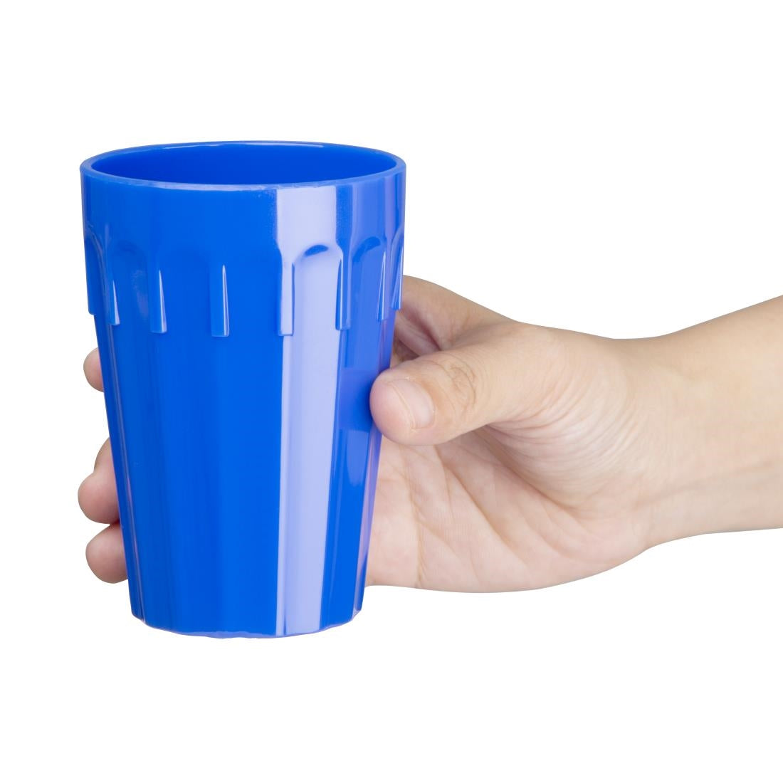 Olympia Kristallon Polypropylene Tumblers Blue 253.8ml (12 Pack)