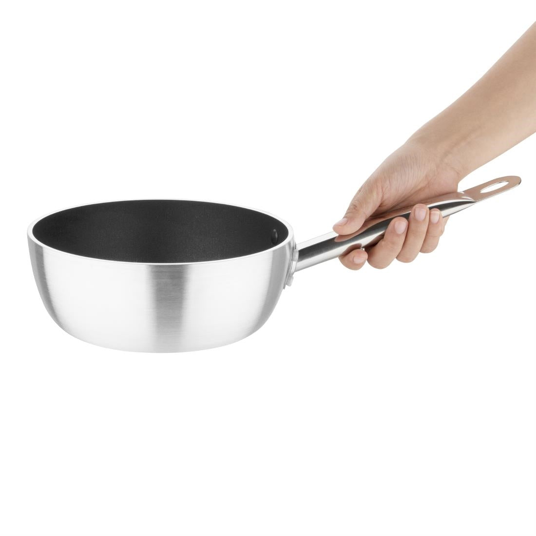 Vogue Aluminium Non-Stick Induction Flared Sauté Pan 20cm