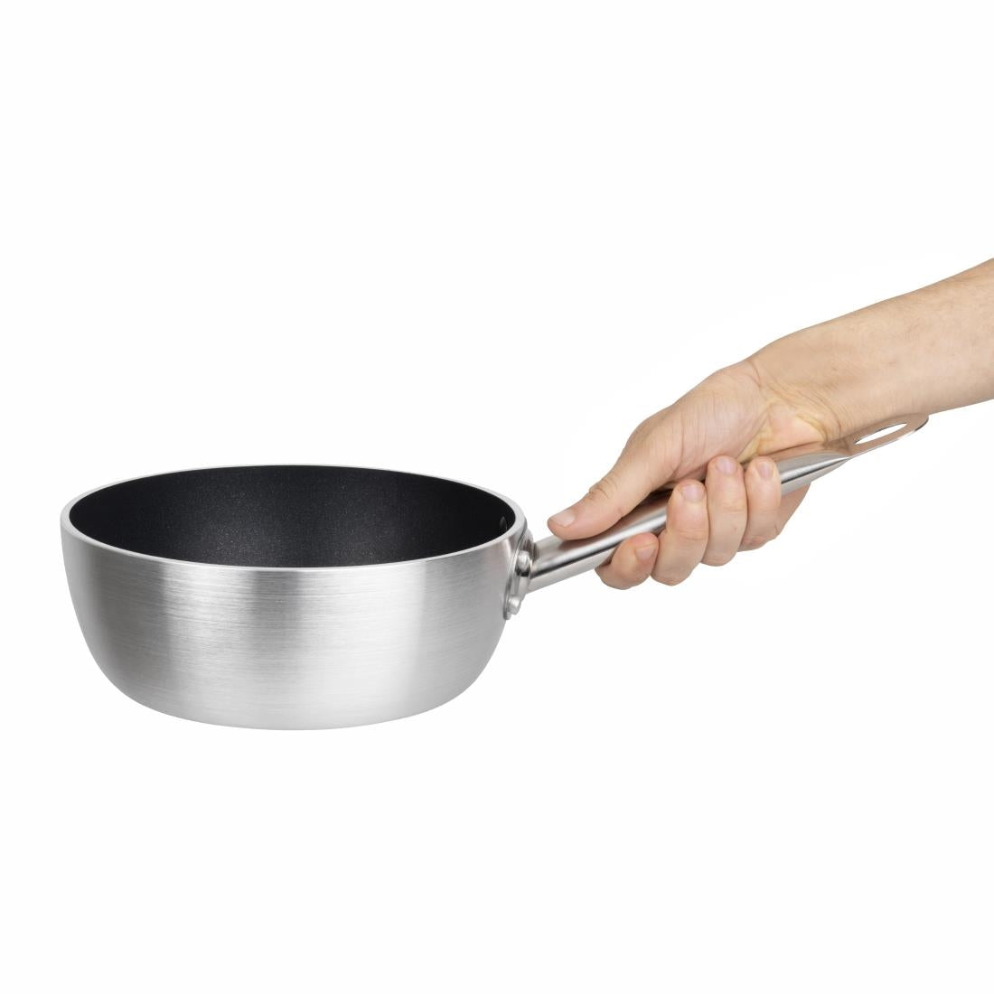 Vogue Aluminium Non-Stick Induction Flared Sauté Pan 20cm