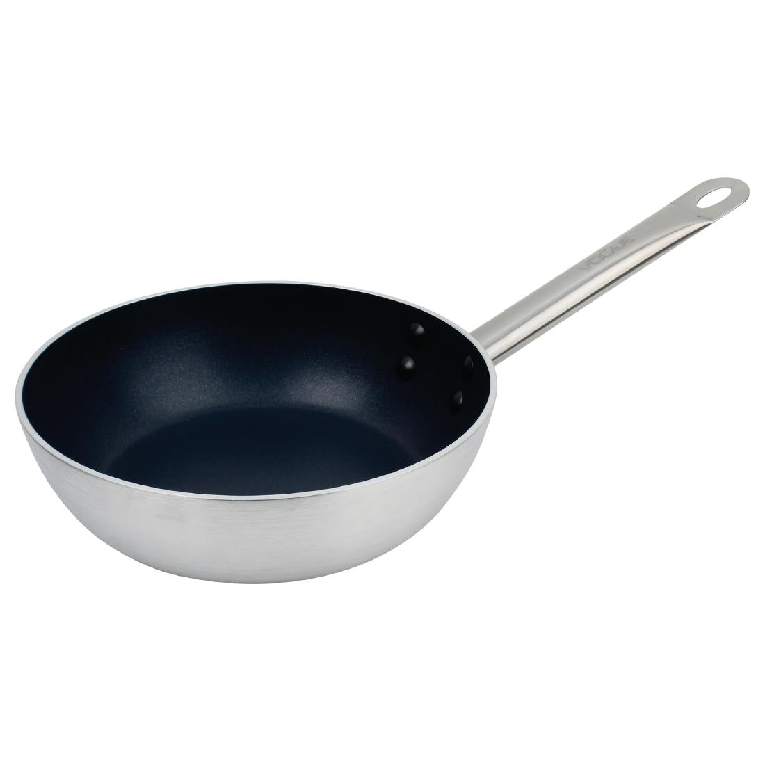 Vogue Aluminium Non-Stick Induction Flared Sauté Pan 24cm