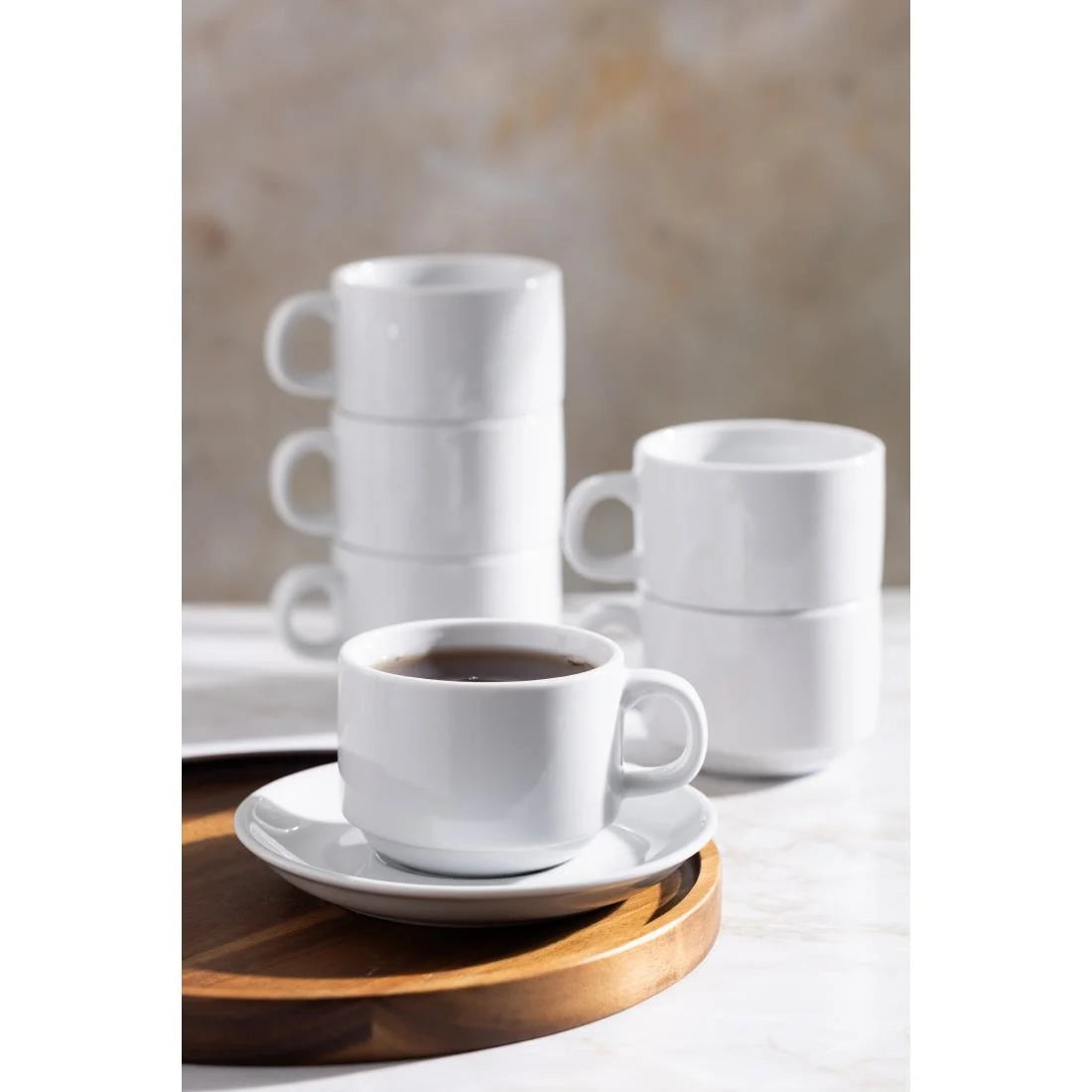 Olympia Athena Stacking Cups 200ml (24 Pack)