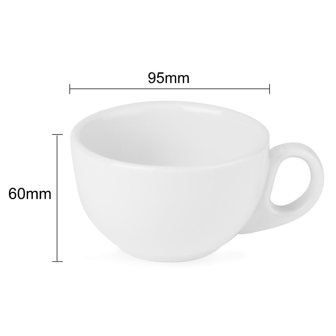 Olympia Athena Cappuccino Cups 220ml (24 Pack)