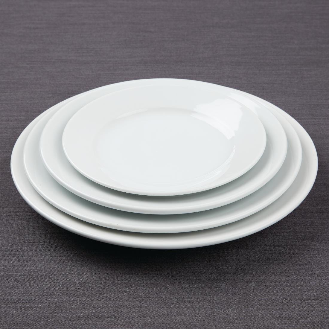 wide rimmed plates