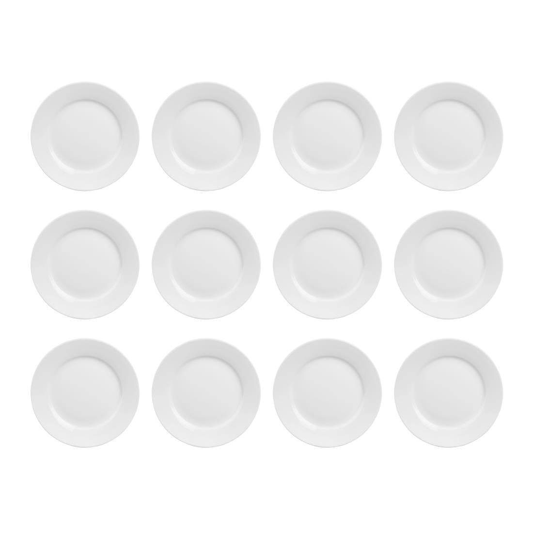 Olympia Athena Wide Rimmed Plates 228mm (12 Pack)