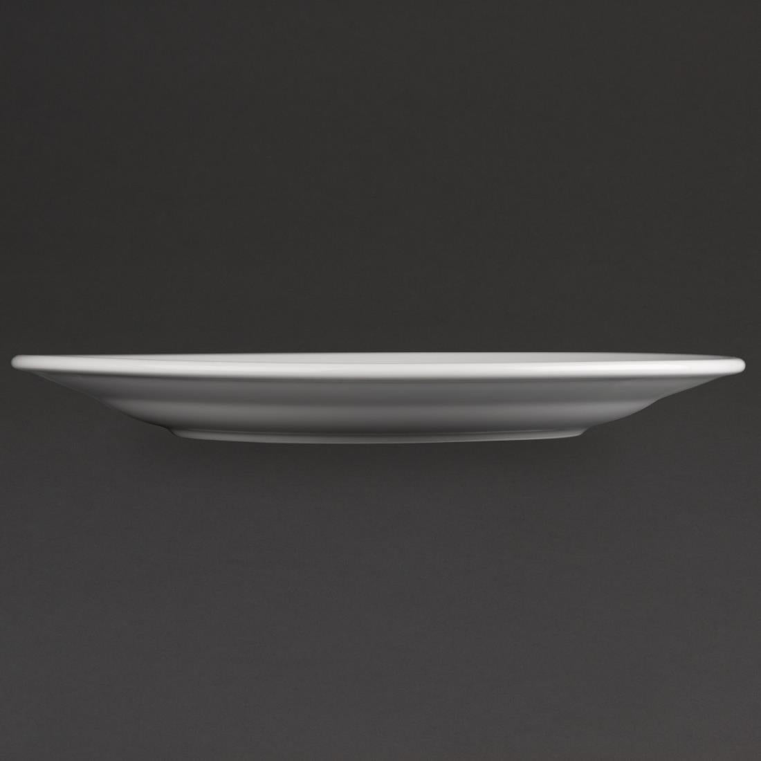 Olympia Athena Wide Rimmed Plates 254mm (4 Pack)
