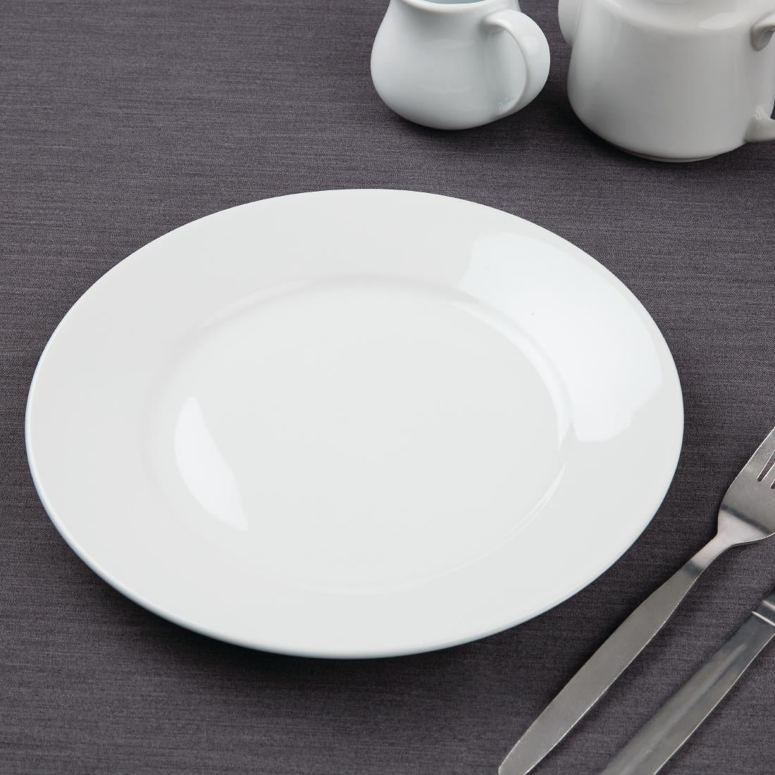 wide rimmed plates