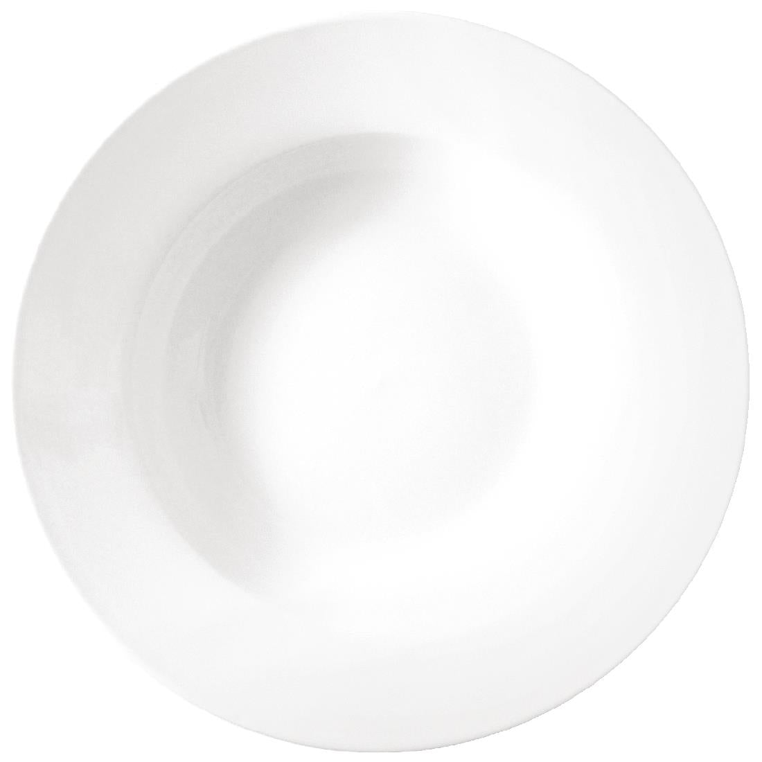 Olympia Athena Rimmed Soup and Pasta Bowls 228mm (6 Pack)