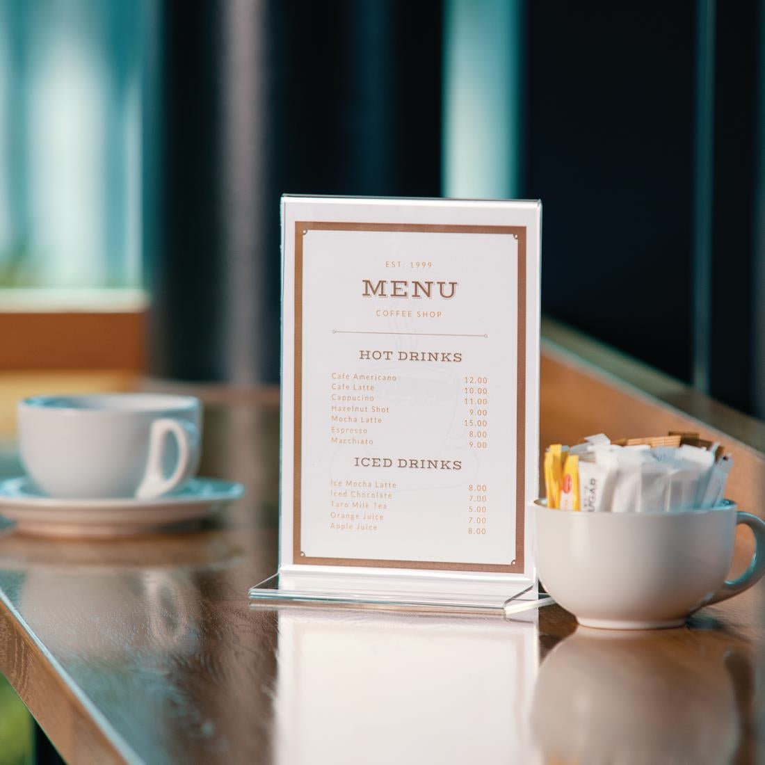 Upright Acrylic Menu Holder A5