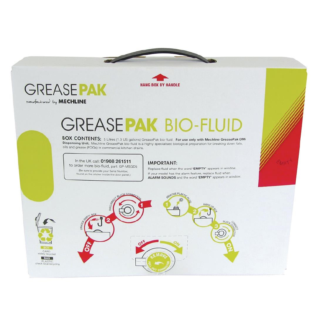 GreasePak MSGD5 Dosing Fluid 5Ltr (3 Pack)