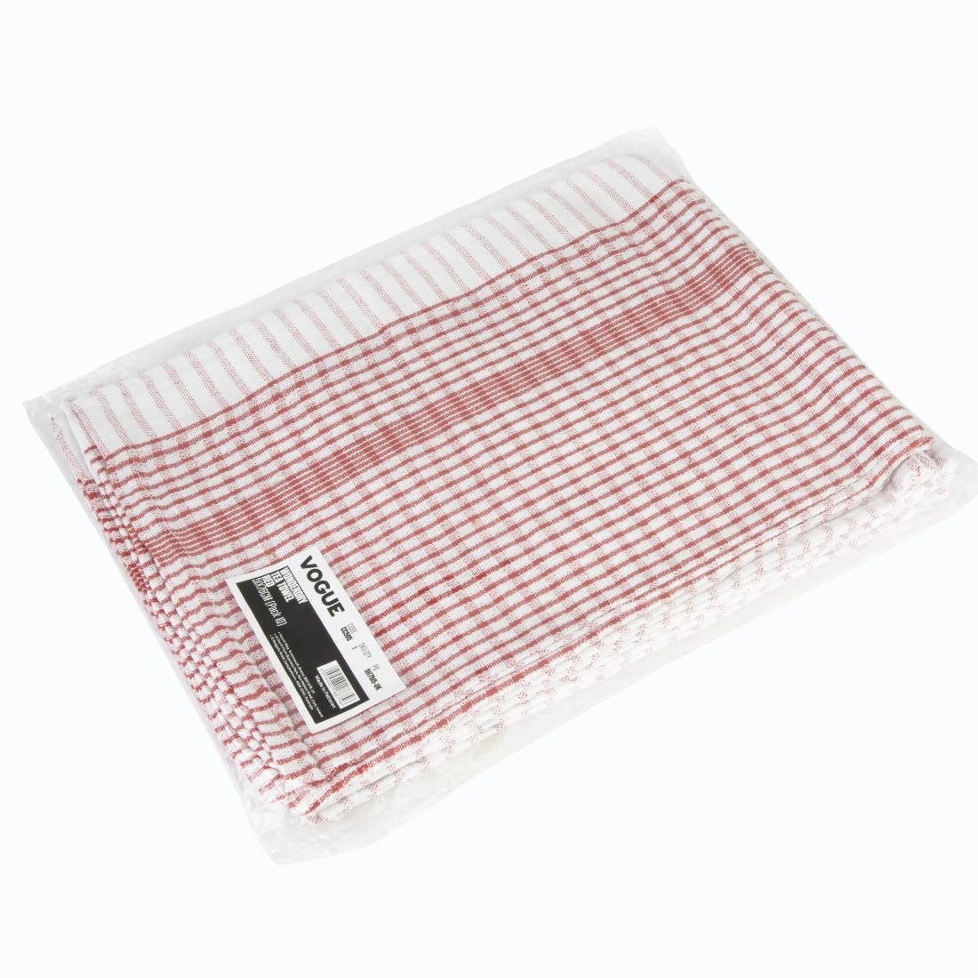 Vogue Wonderdry Tea Towels Red (10 Pack)