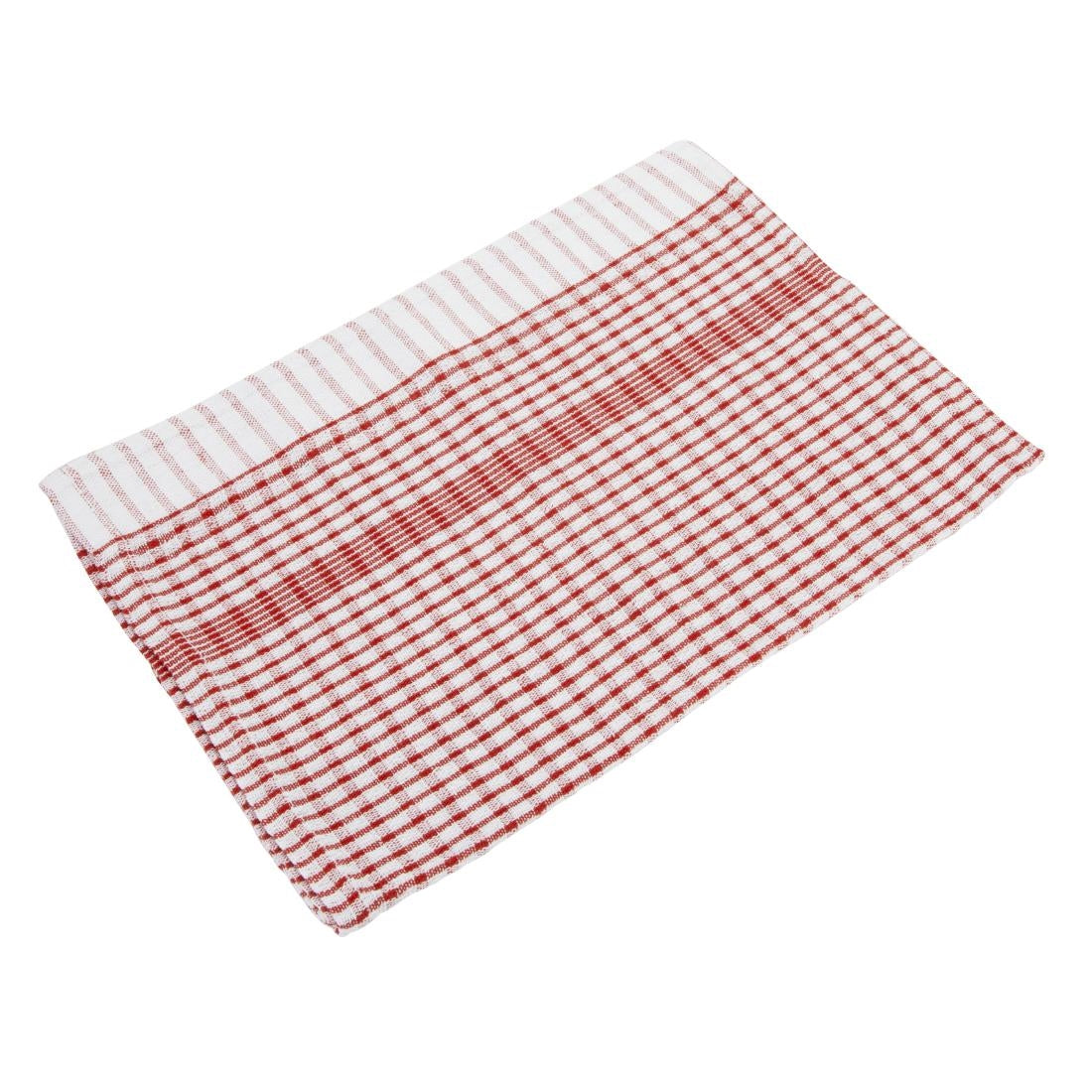 Vogue Wonderdry Tea Towels Red (10 Pack)