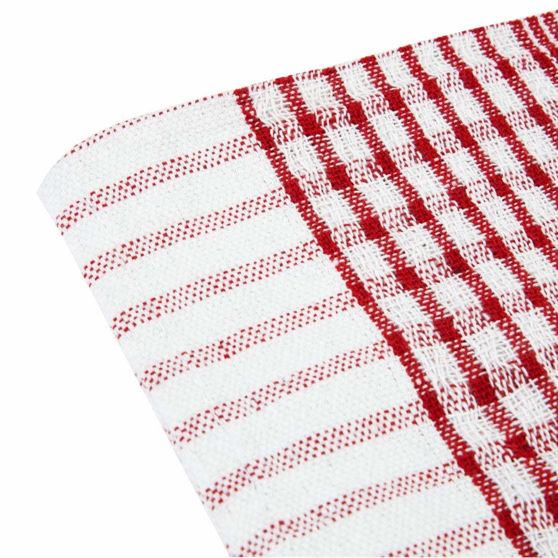Vogue Wonderdry Tea Towels Red (10 Pack)