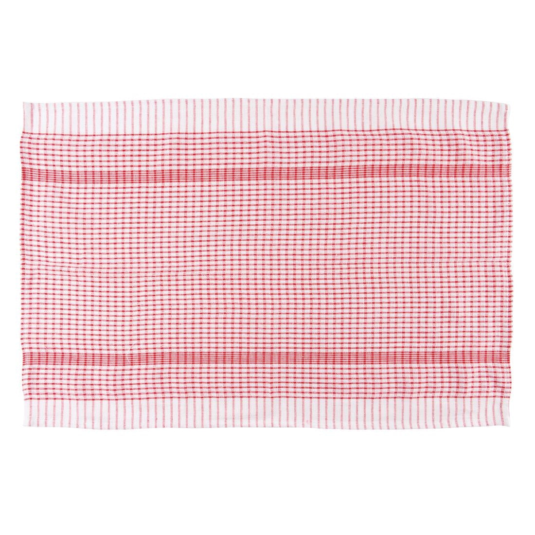 Vogue Wonderdry Tea Towels Red (10 Pack)