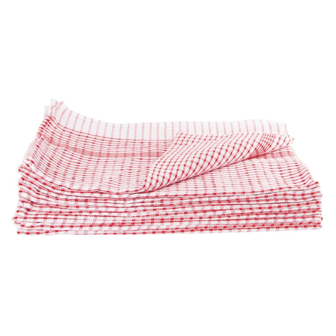 Vogue Wonderdry Tea Towels Red (10 Pack)