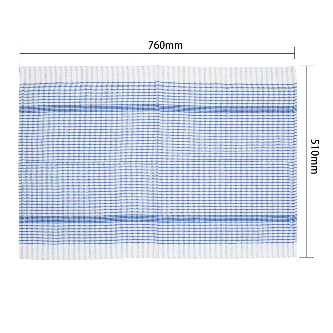 Vogue Wonderdry Tea Towels Blue (10 Pack)