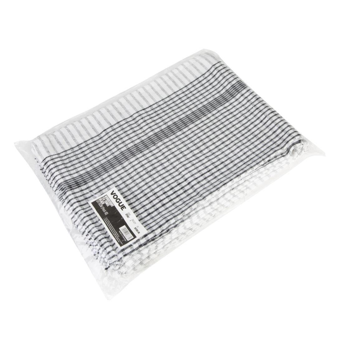 Vogue Wonderdry Tea Towels Black (10 Pack)