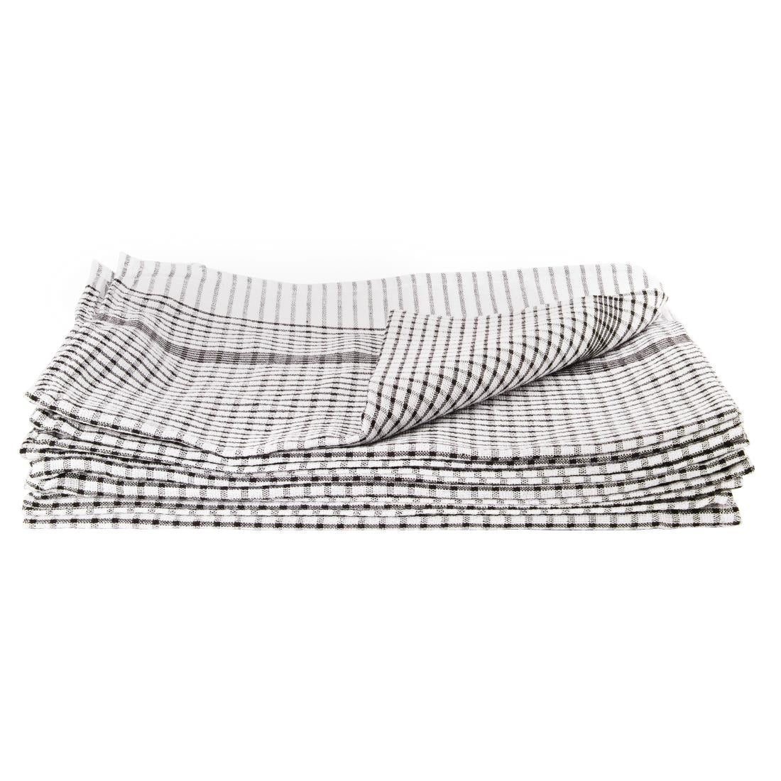 Vogue Wonderdry Tea Towels Black (10 Pack)
