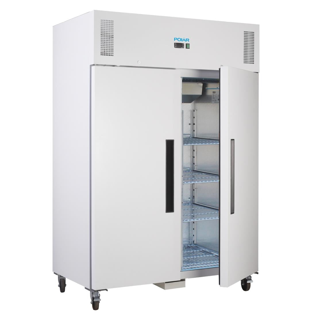 Polar G-Series Upright Double Door Fridge 1200Ltr White