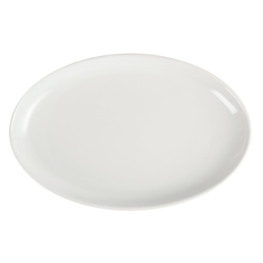 Olympia Whiteware French Deep Oval Plates 304mm (4 Pack)