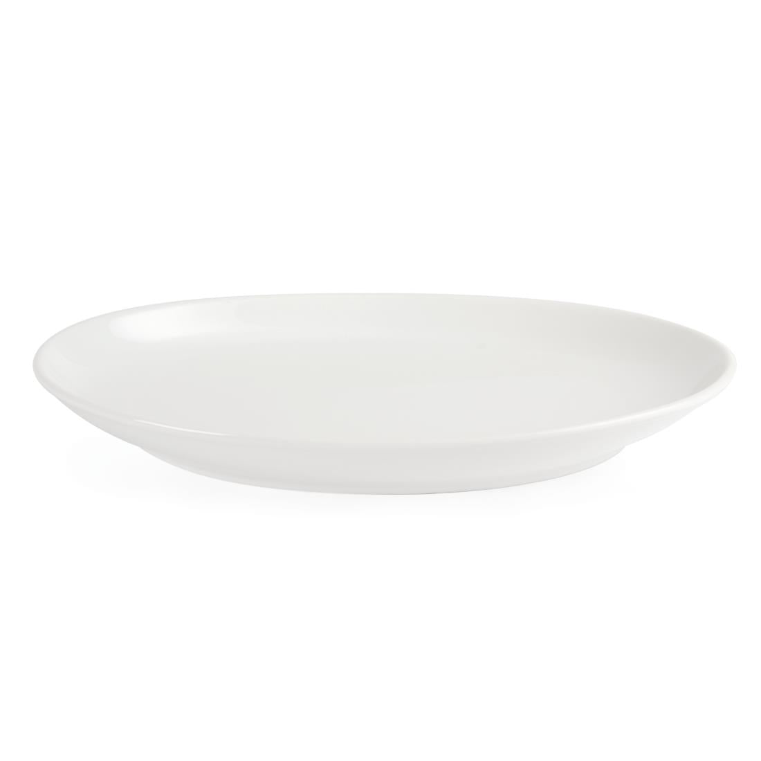 Olympia Whiteware French Deep Oval Plates 365mm (2 Pack)