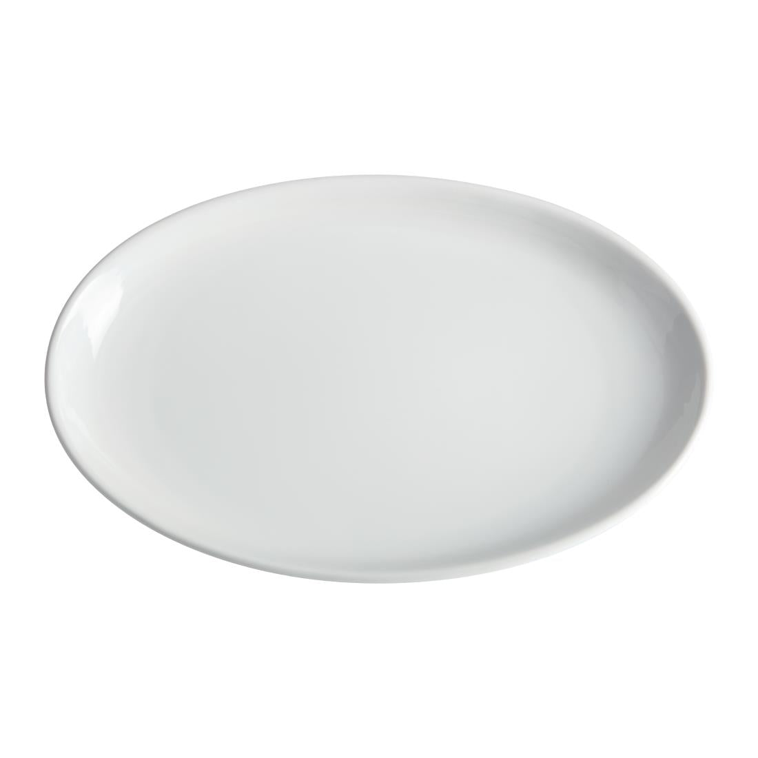 Olympia Whiteware French Deep Oval Plates 365mm (2 Pack)