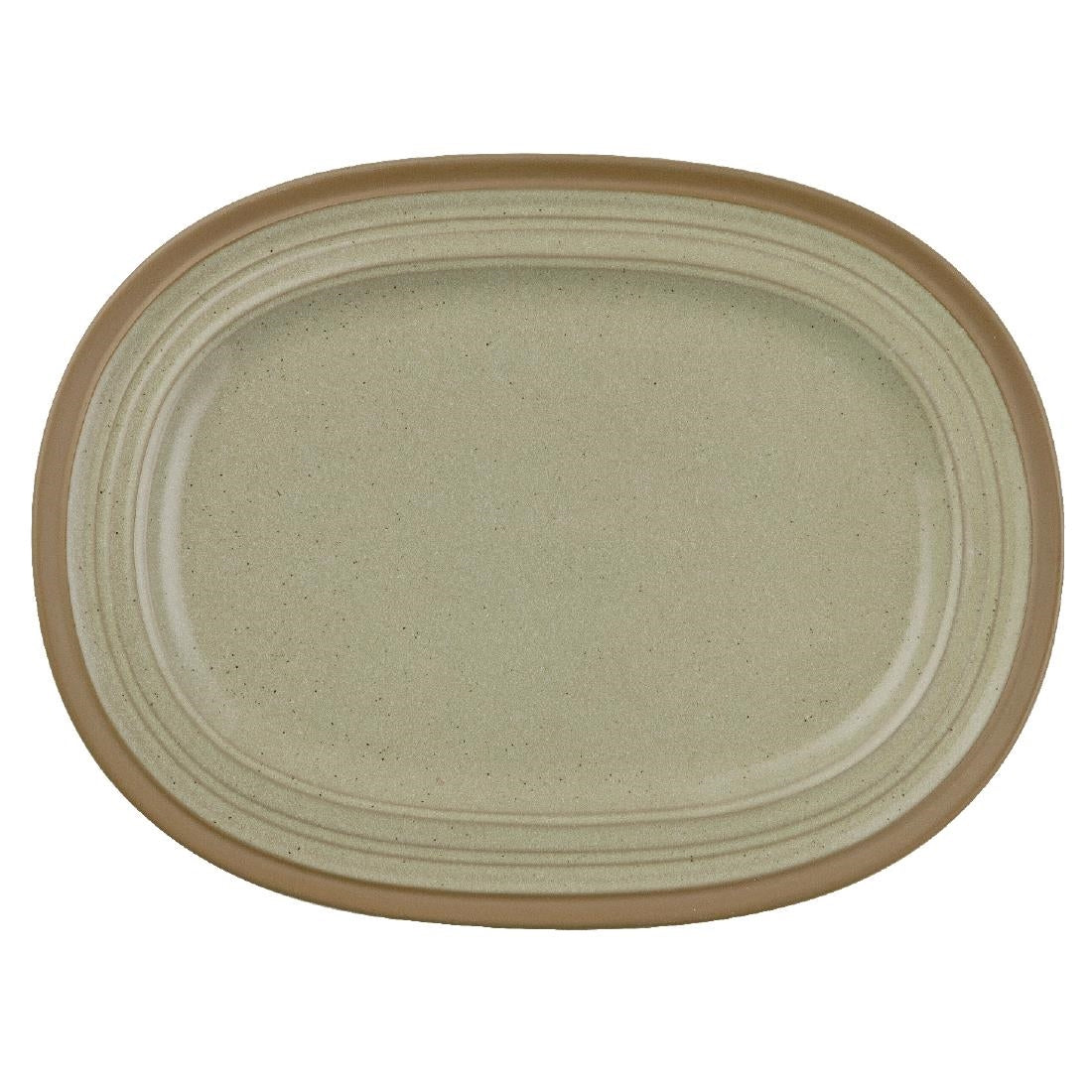 Churchill Igneous Stoneware Oval Plates 320mm (6 Pack)